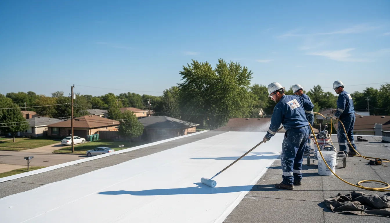 Commercial roof coating in Vaughnsville, OH near me